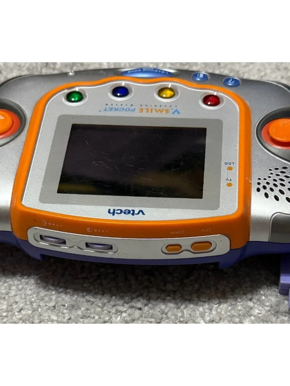 VTech V.Smile Pocket Learning System Handheld Console Tested & Works + 3 Games